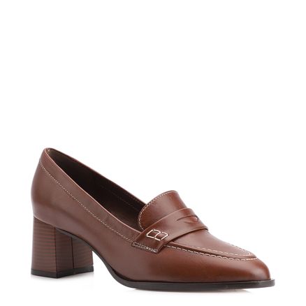 Scarpin - Couro Marrom