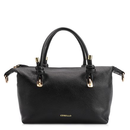 Bolsa Tote - Couro Preto