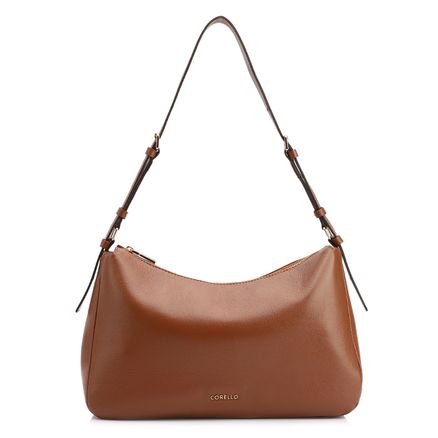 Bolsa Hobo - Couro Marrom Claro