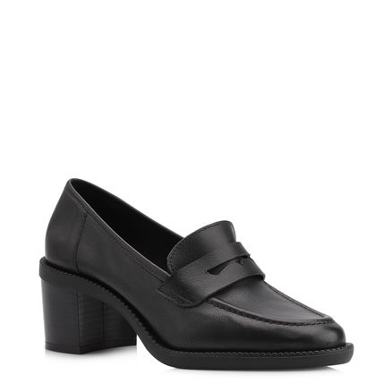 Mocassim - Couro Preto