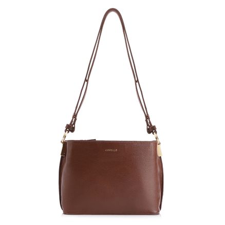 Bolsa Transversal - Couro Marrom