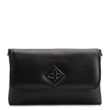 Bolsa Transversal - Couro Preto