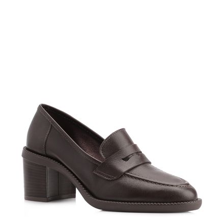Mocassim - Couro Marrom Escuro