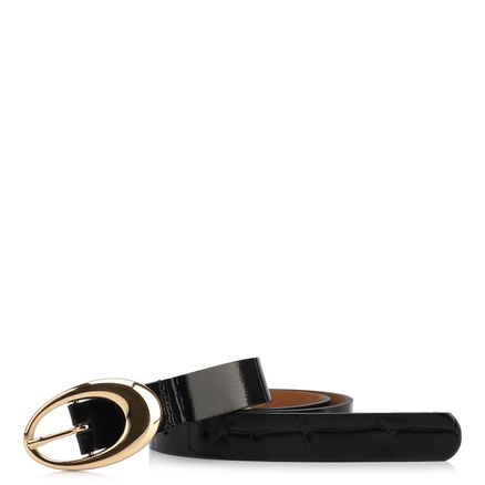 Cinto - Couro Croco Preto