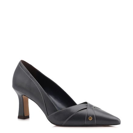 Scarpin - Couro Azul