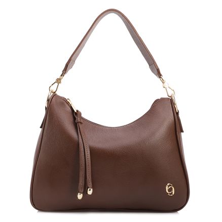 Bolsa Transversal - Couro Marrom