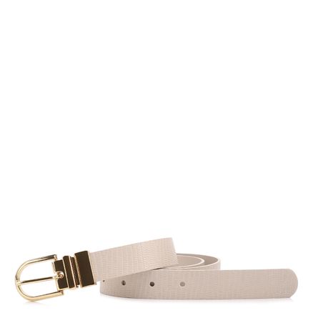 Cinto - Off White Lezard/Couro Dupla Face